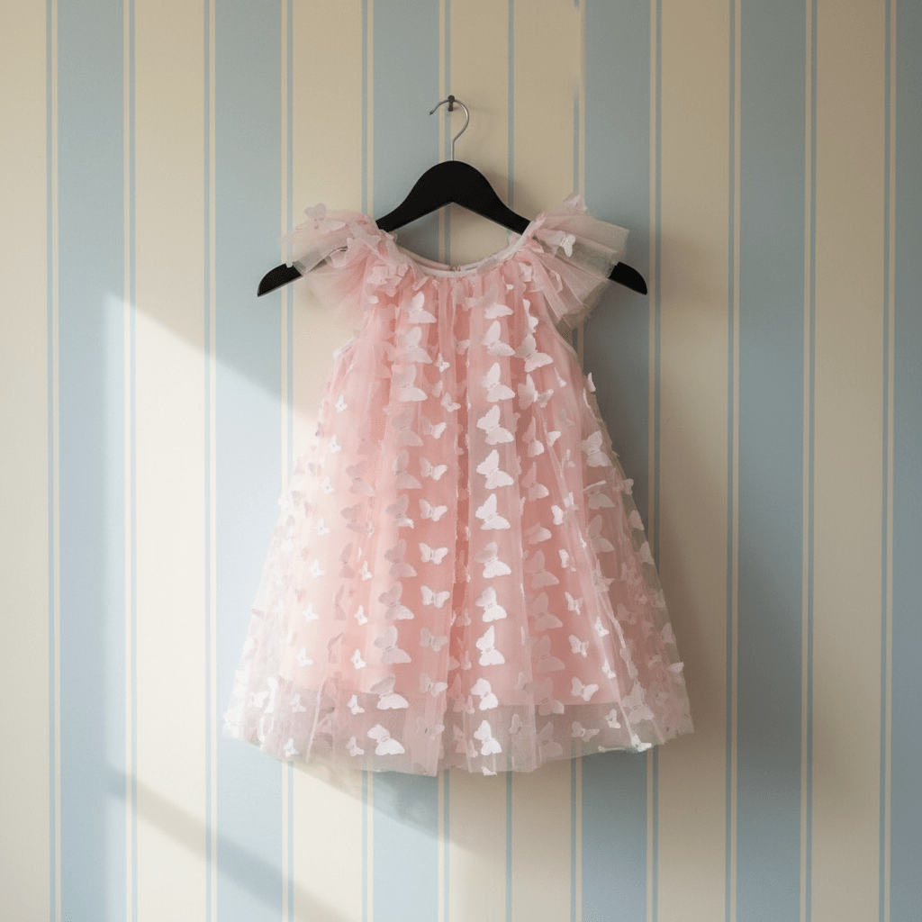 DOLLY by Le Petit Tom ® ALLOVER BUTTERFLIES FAIRY TUTU DRESS dollypink