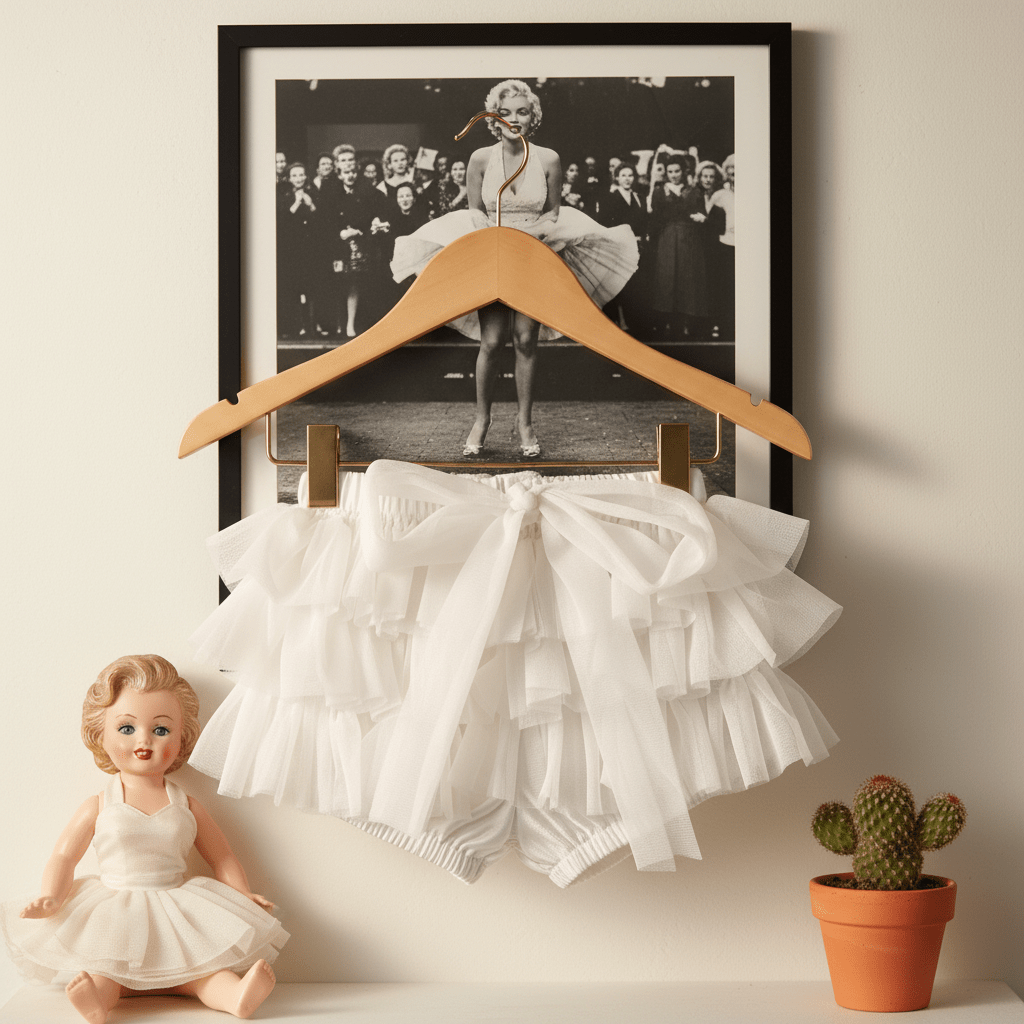 DOLLY by Le Petit Tom ® FRILLY PANTS Tutu Bloomer off-white