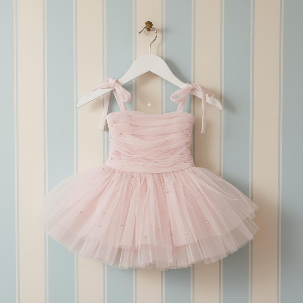 DOLLY® PEARL TULLE BALLERINA DRESS dollypink  ⚪