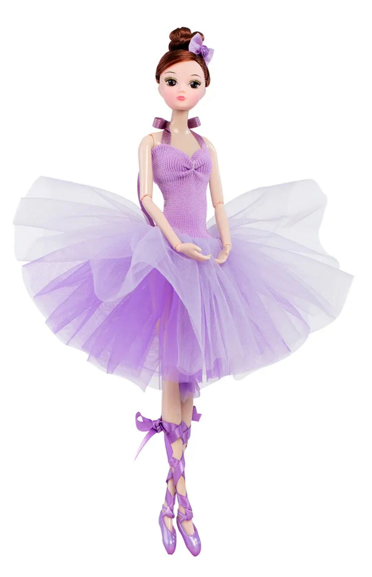 DOLLY® BALLERINA DOLL WITH PURPLE TUTU DRESS - Bjd 12 joints 12 inch 30 cm 1/6 scale fashion doll