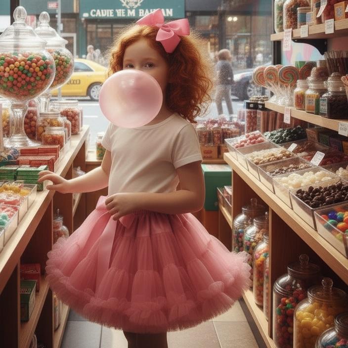 DOLLY PINK PLEASE! PETTISKIRT Aurora Bubblegum pink