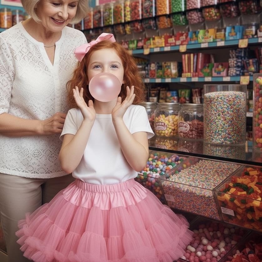 DOLLY PINK PLEASE! PETTISKIRT Aurora Bubblegum pink