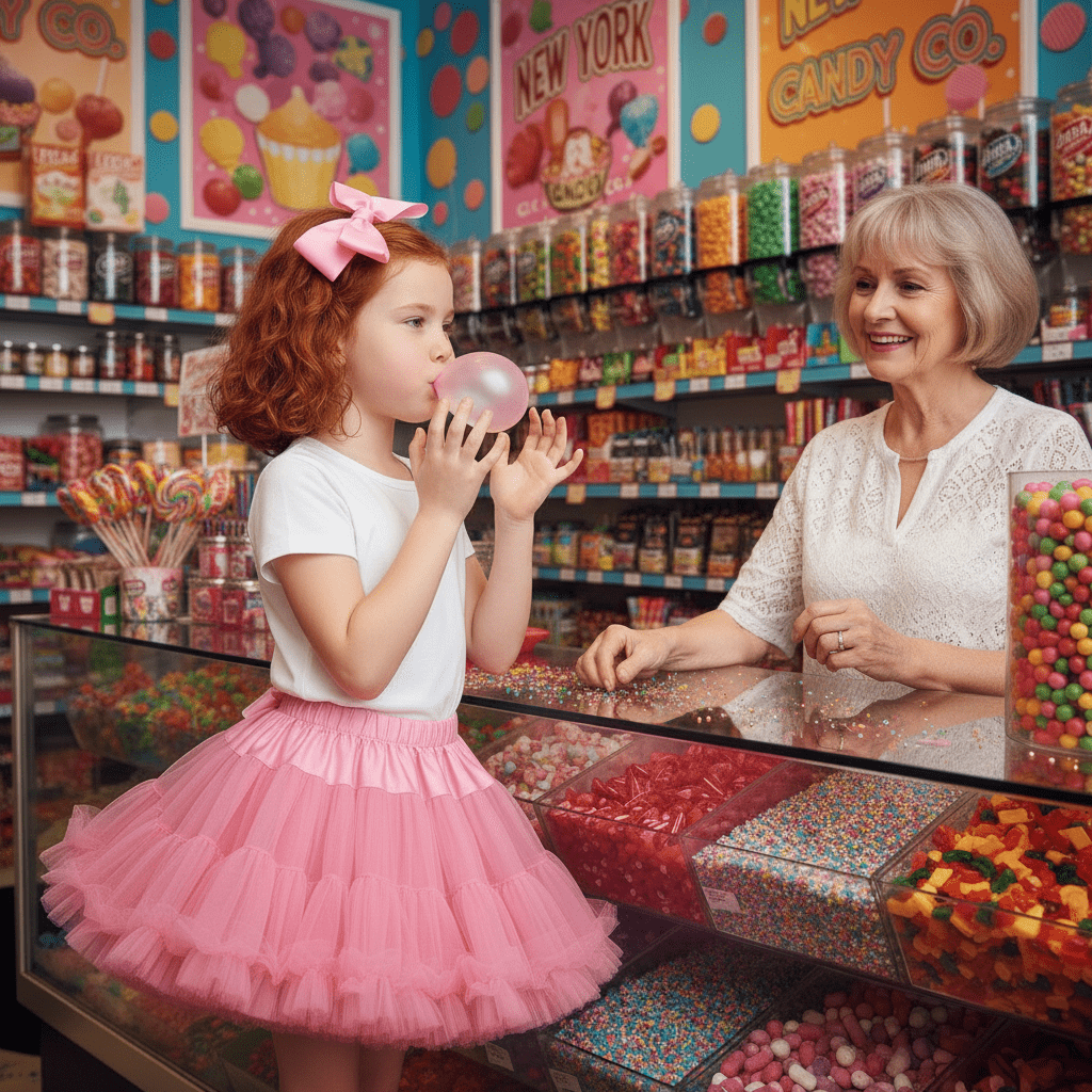 DOLLY PINK PLEASE! PETTISKIRT Aurora Bubblegum pink