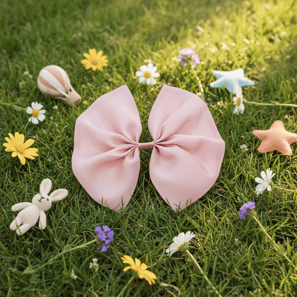 DOLLY BIG ORGANZA HAIR BOW mauve