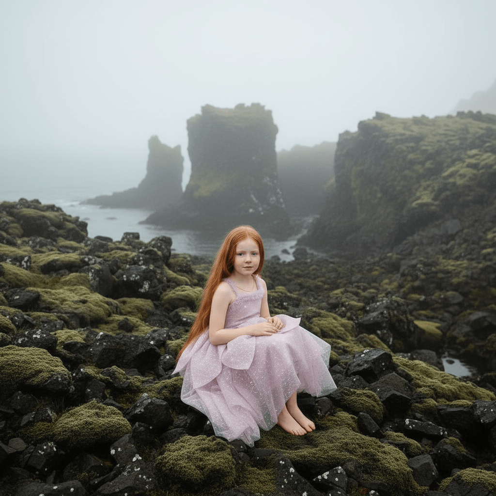 DOLLY® The Elves of Iceland Queen Elf Dress — HILDUR dusty violet