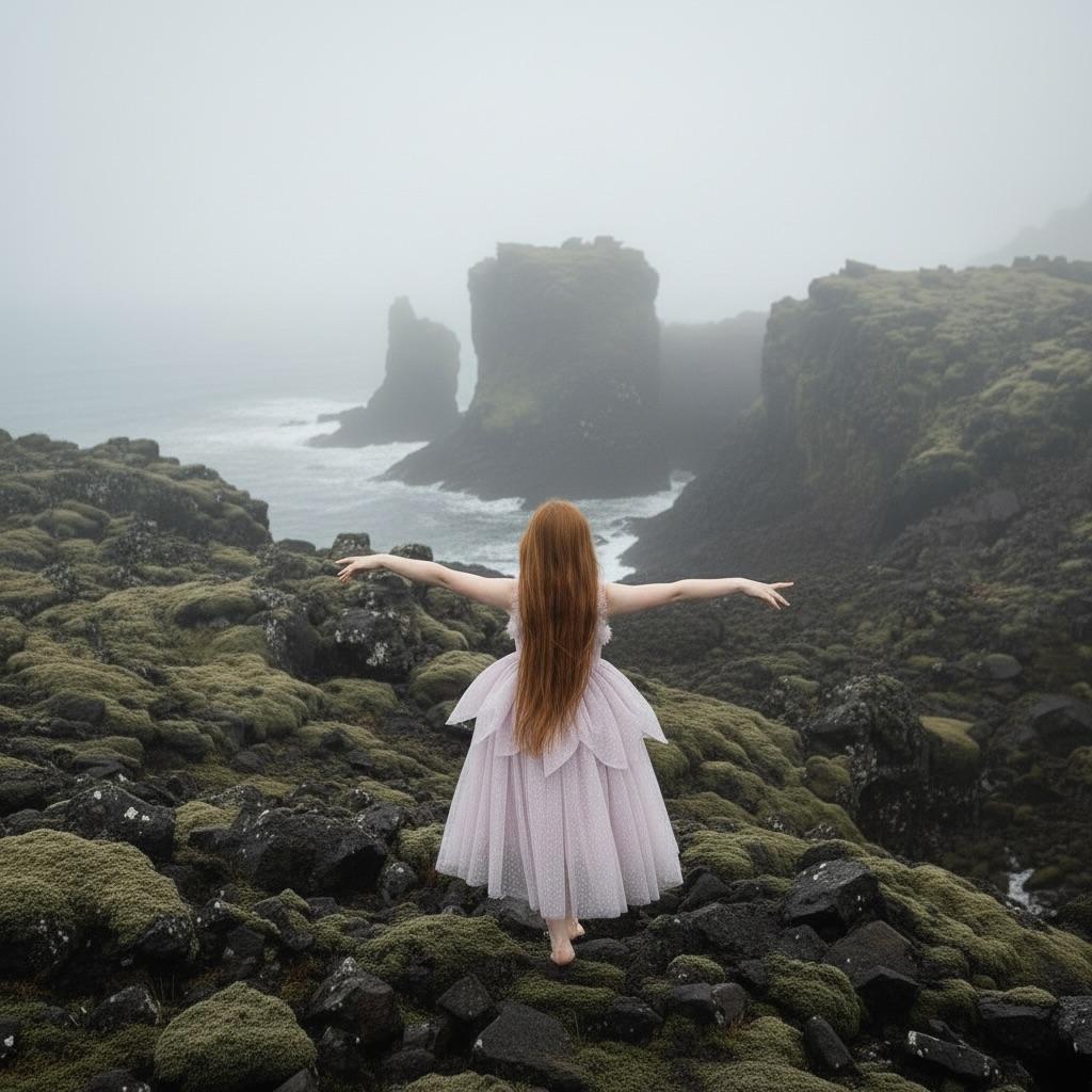 DOLLY® The Elves of Iceland Queen Elf Dress — HILDUR dusty violet