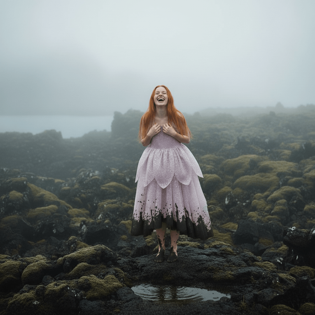 DOLLY® The Elves of Iceland Queen Elf Dress — HILDUR dusty violet