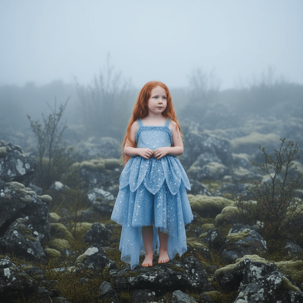 DOLLY® The Elves of Iceland Queen Elf Dress — HILDUR misty blue