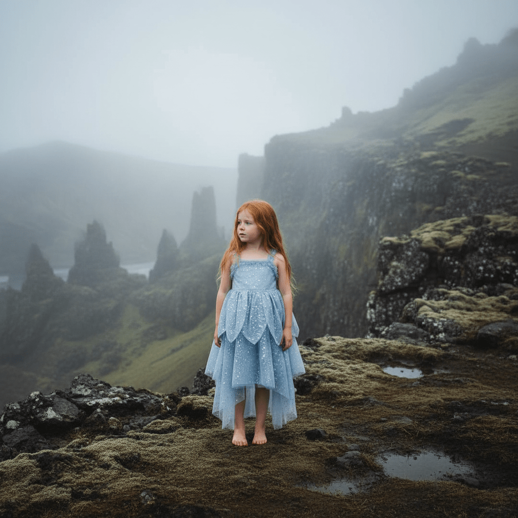 DOLLY® The Elves of Iceland Queen Elf Dress — HILDUR misty blue