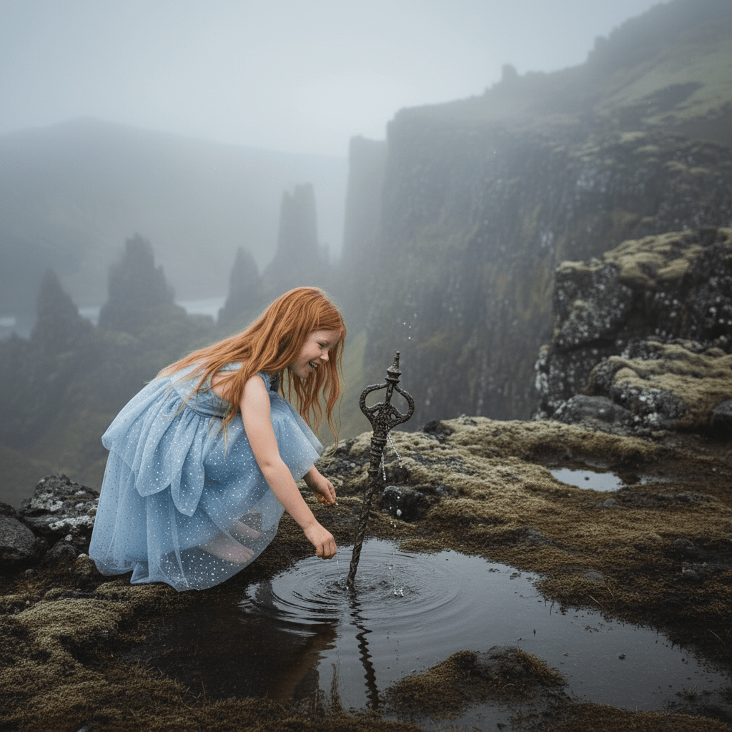 DOLLY® The Elves of Iceland Queen Elf Dress — HILDUR misty blue