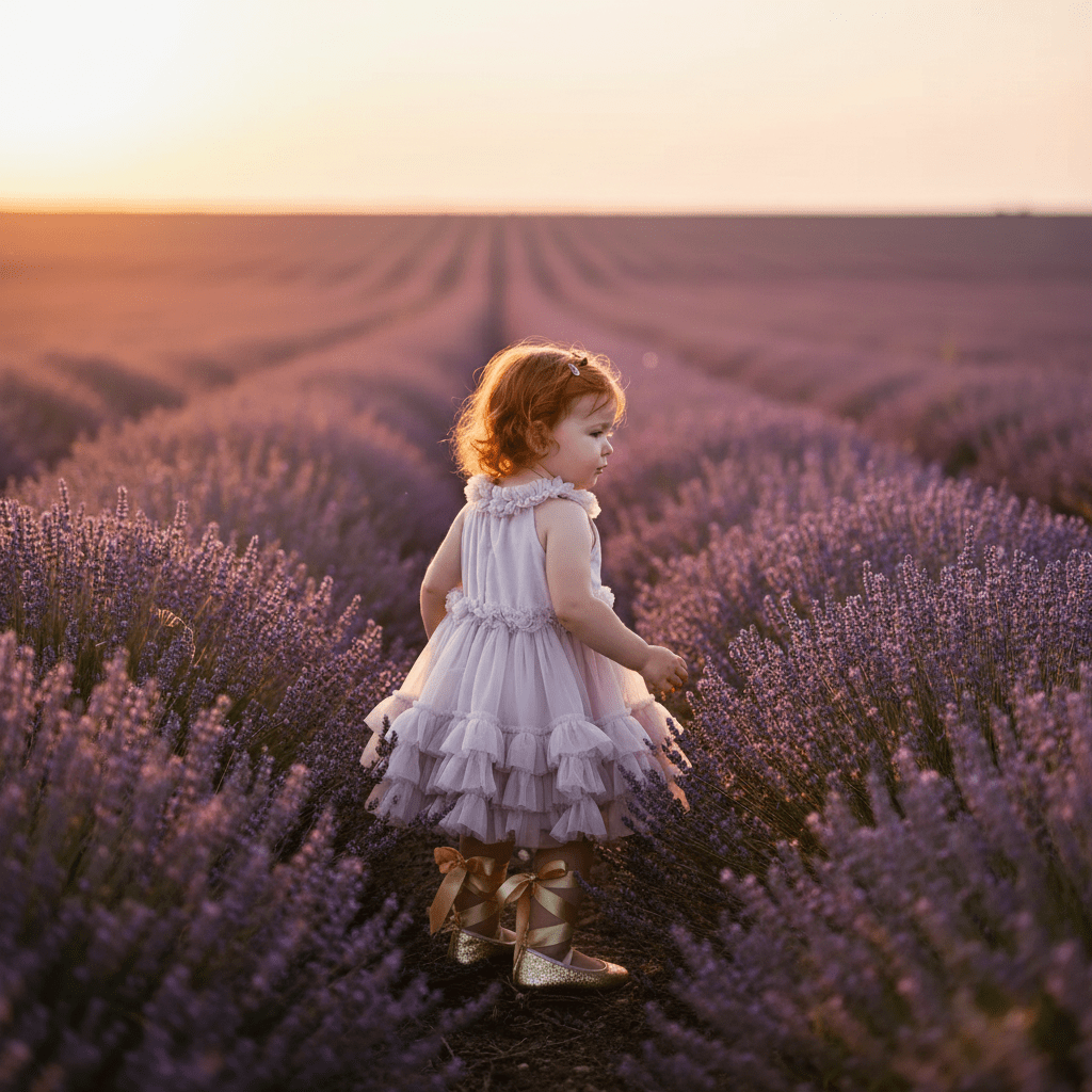 DOLLY by Le Petit Tom ® RUFFLED CHIFFON DANCE DRESS little lavender