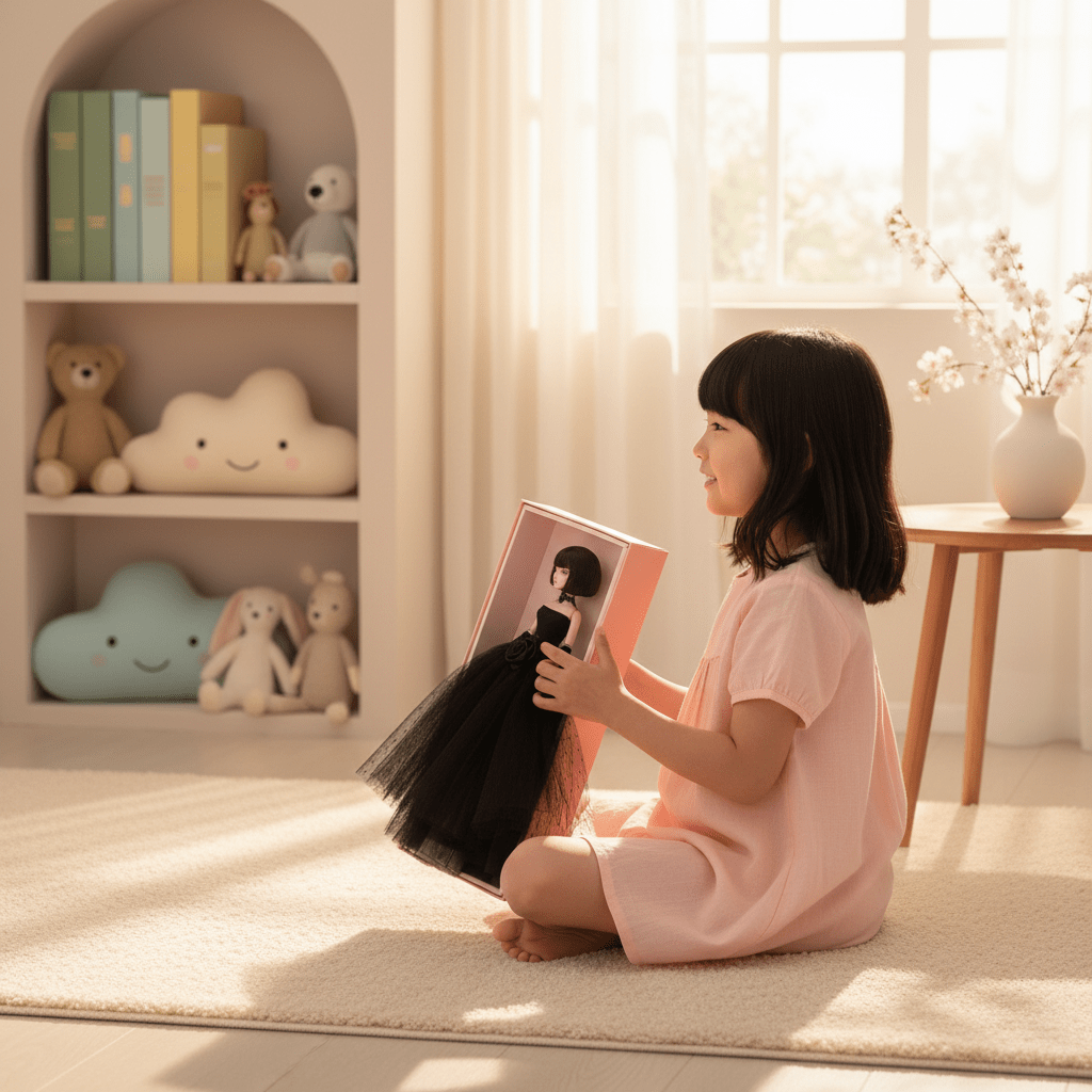 DOLLY® LITTLE BLACK DRESS DOLL WITH BLACK TUTU DRESS - Bjd 12 joints 12 inch 30 cm 1/6 scale fashion doll