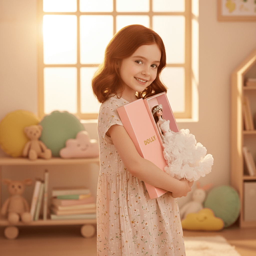 DOLLY® FLOWER DOLL WITH WHITE FLOWER TUTU DRESS - Bjd 12 joints 12 inch 30 cm 1/6 scale fashion doll