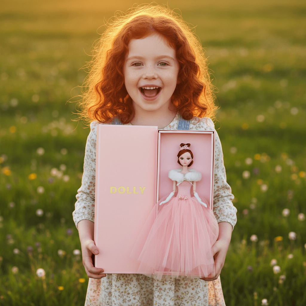 DOLLY® QUEEN DOLL WITH PINK TUTU DRESS - Bjd 12 joints 12 inch 30 cm 1/6 scale fashion doll