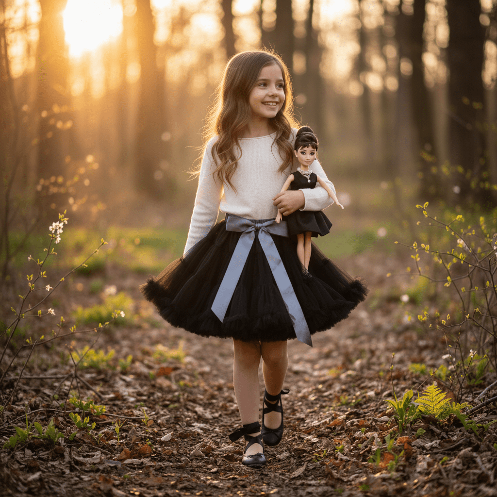 DOLLY by Le Petit Tom ® AUDREY HEPBURN pettiskirt black