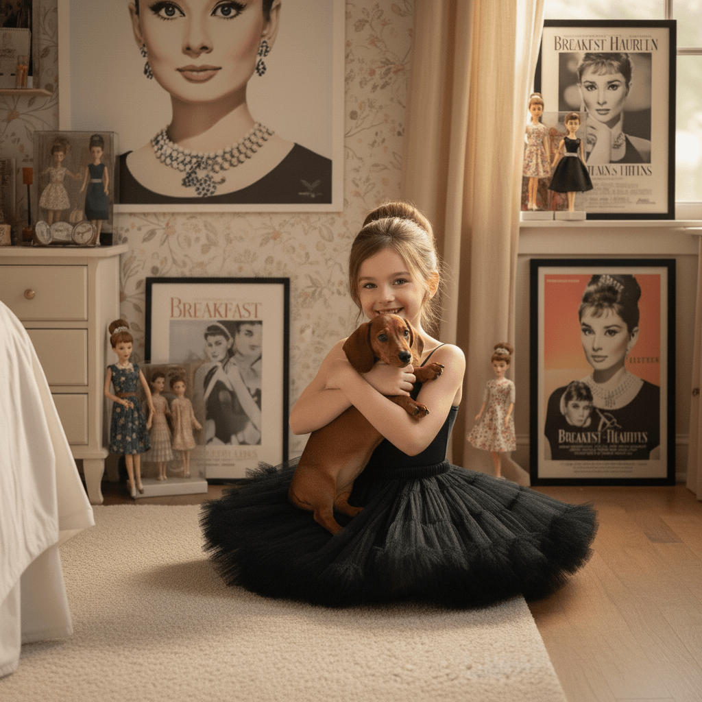 DOLLY by Le Petit Tom ® AUDREY HEPBURN pettiskirt black