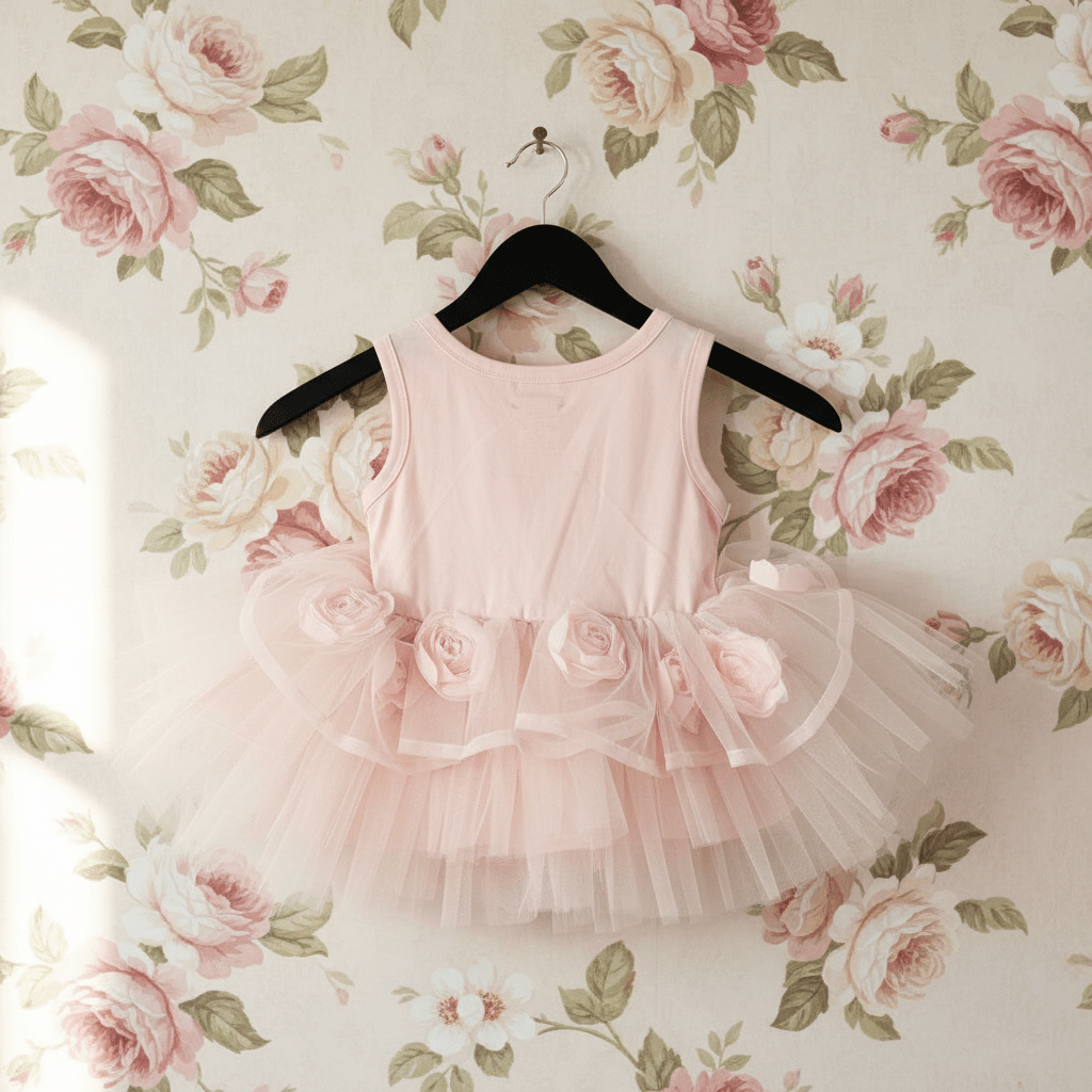 DOLLY® THE ROSE GARDEN TULLE TIMELESS TUTU LEOTARD DRESS dollypink