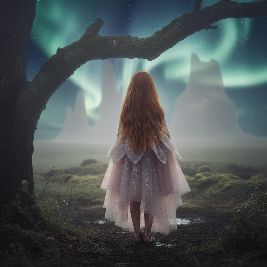 DOLLY® The Elves of Iceland Queen Elf Dress — HILDUR dusty violet