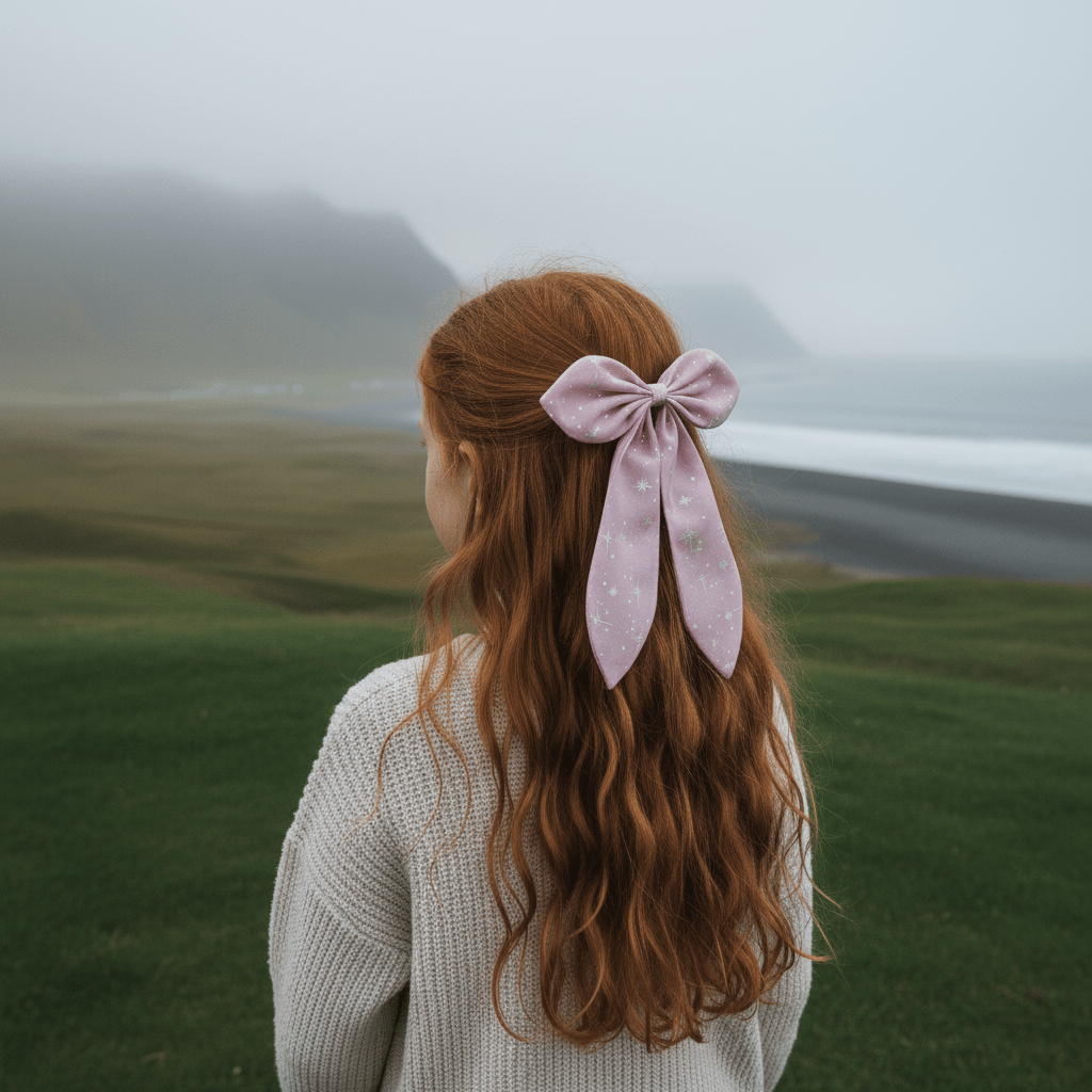 DOLLY® The Elves of Iceland Elf Petal Hairbow clip dusty violet