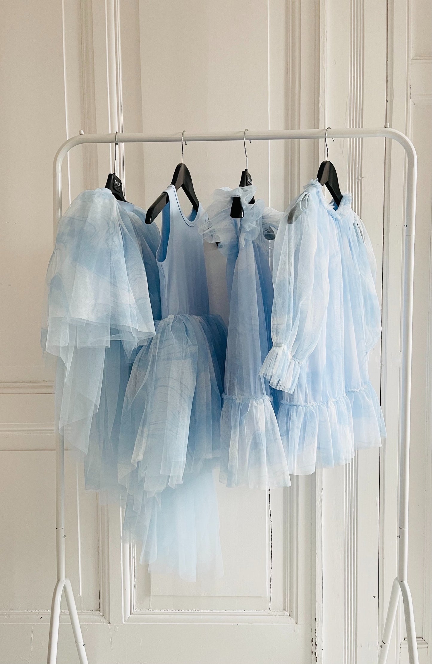 DOLLY® DREAMY BABYDOLL PUFF DRESS blue clouds ☁️