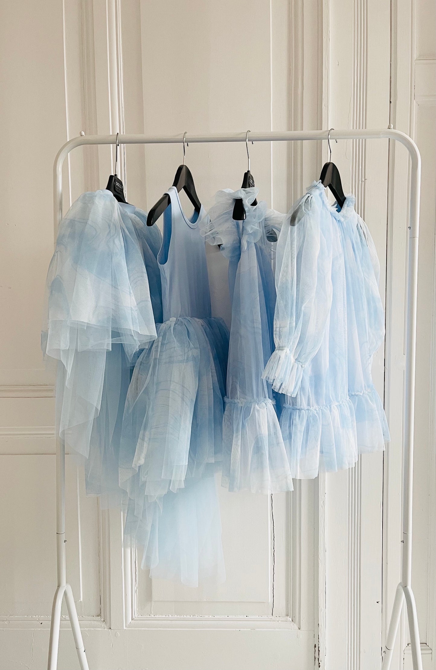 DOLLY® DREAMY TRAIN TULLE DRESS blue clouds ☁️