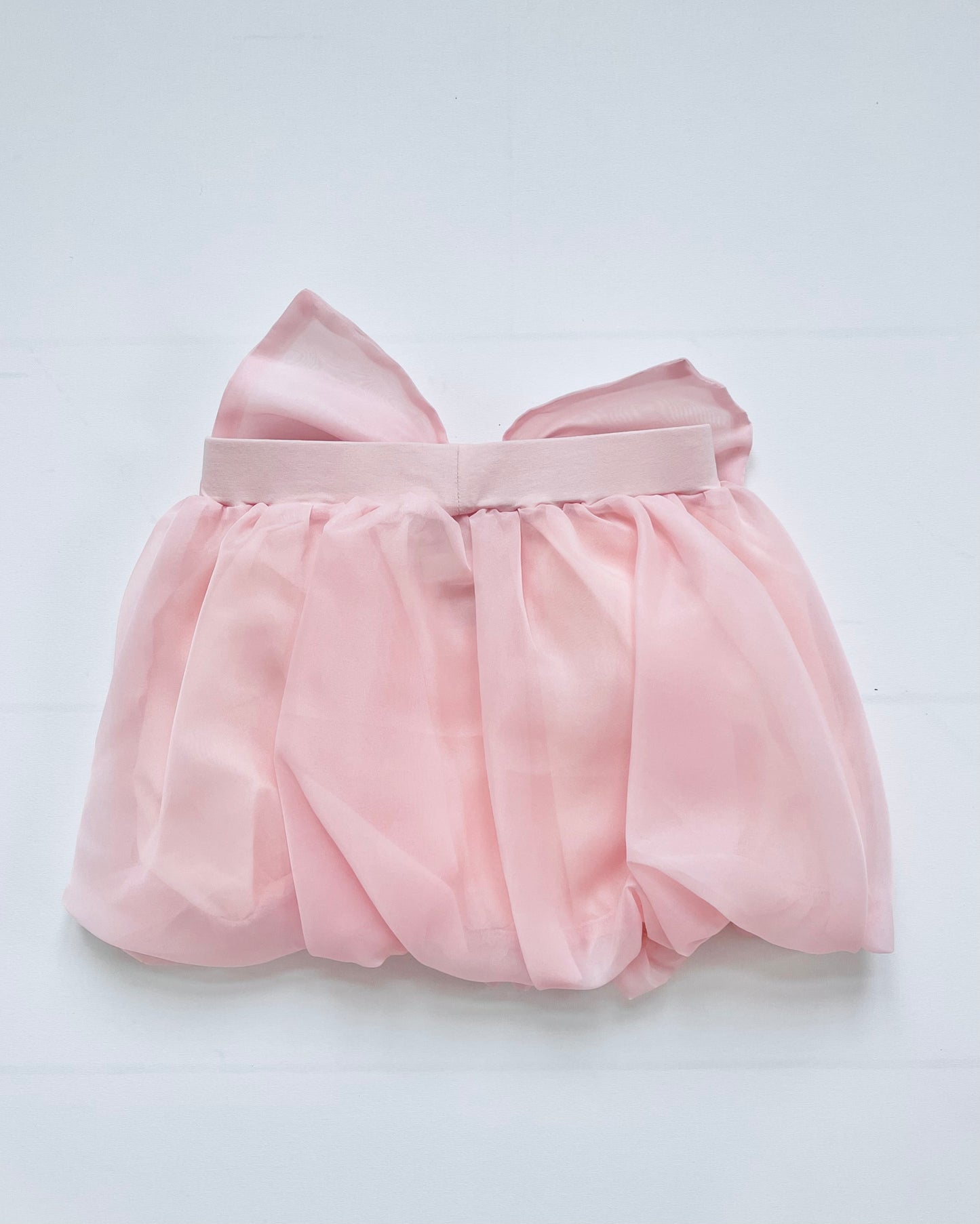 DOLLY WORLD BIG BOW PUFF BALLOON ORGANZA SKIRT dollypink