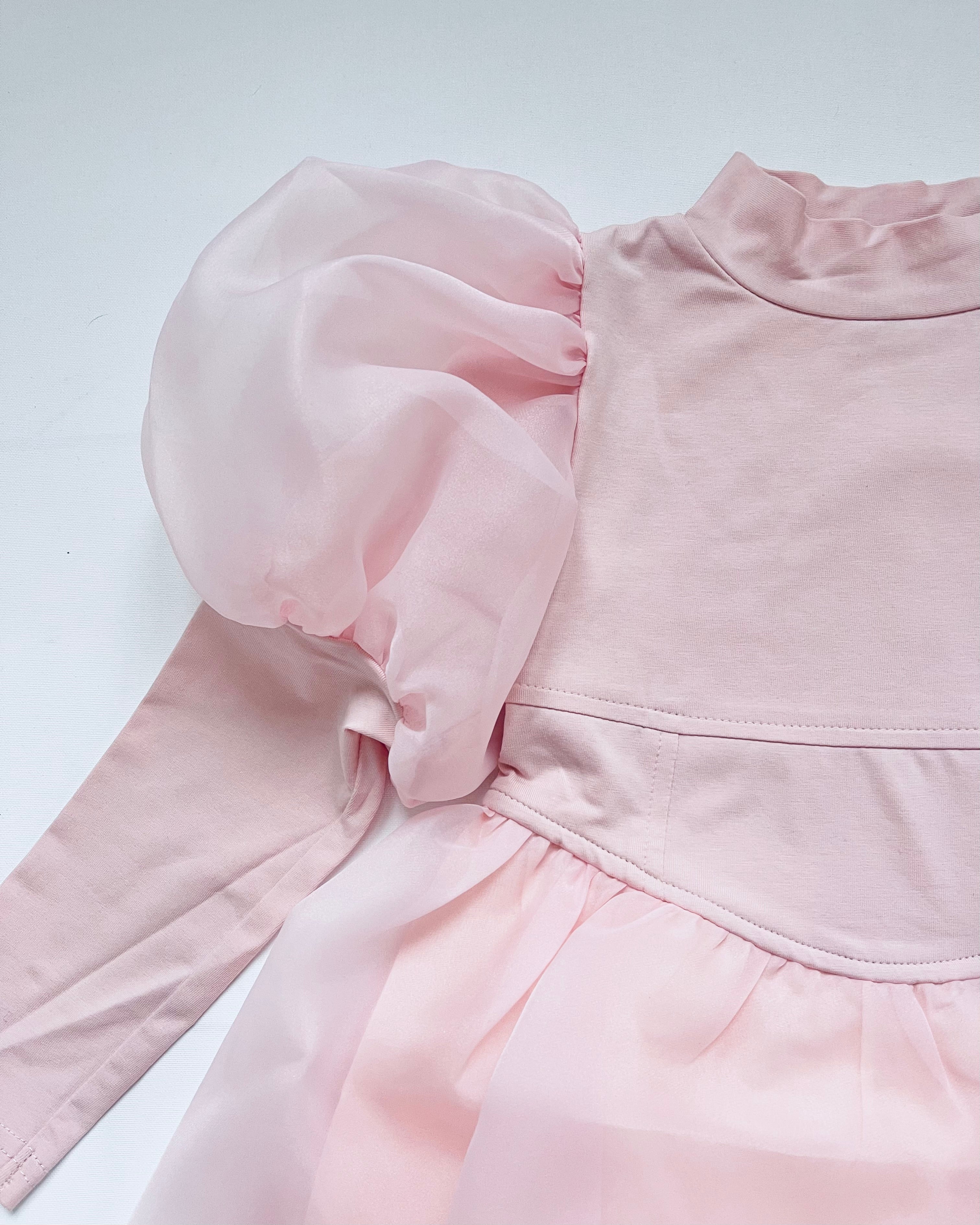 VESTIDO DE TUTU DE LEOTARD DE TERCIOPELO CON ESTRELLAS Y LUNA ⭐️ 🌙 TUL rosa ballet DOLLY®
