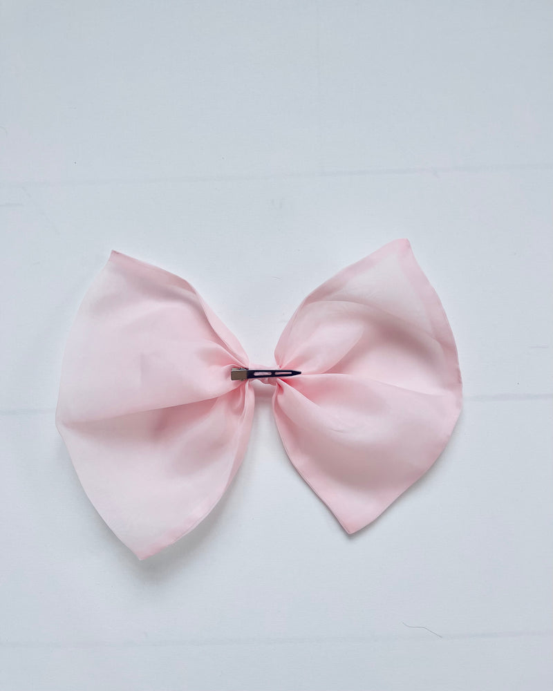 DOLLY WORLD BIG ORGANZA HAIR BOW dollypink