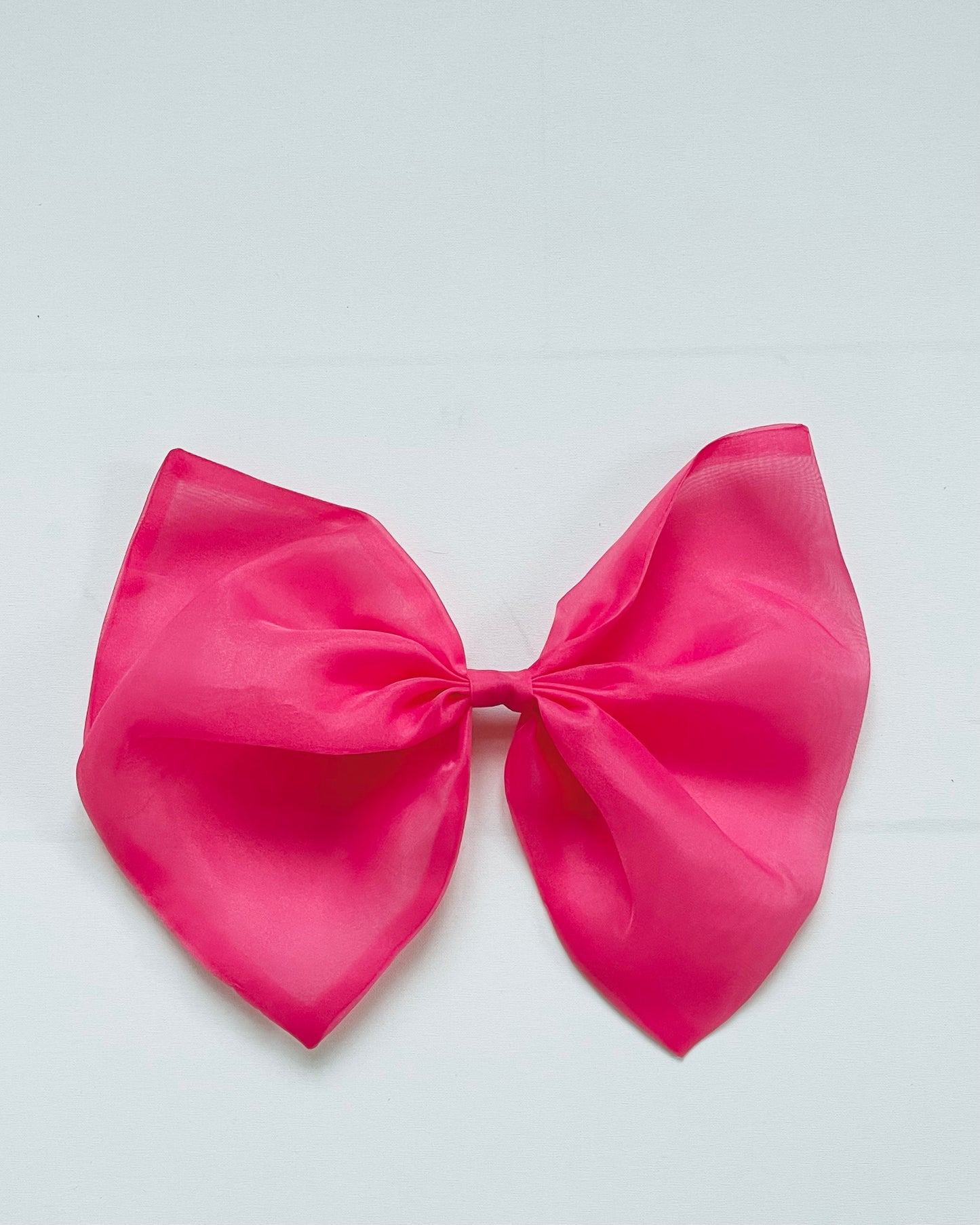 DOLLY WORLD BIG ORGANZA HAIR BOW barbiepink