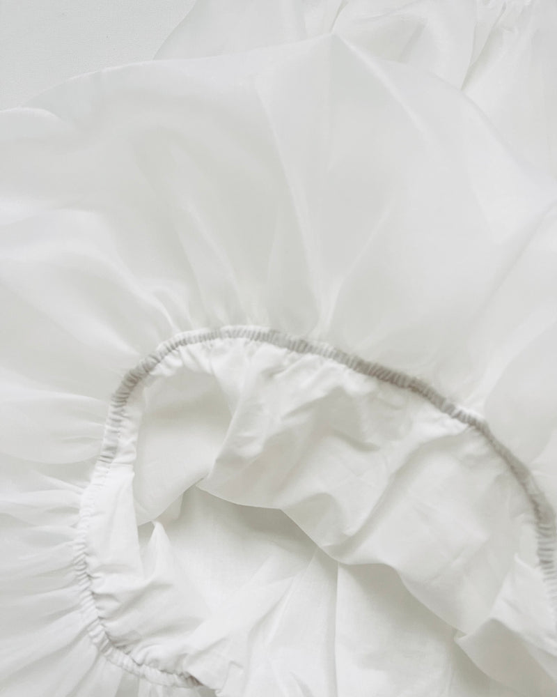DOLLY WORLD HEART BALLOON ORGANZA DRESS WITH COTTON BODY white