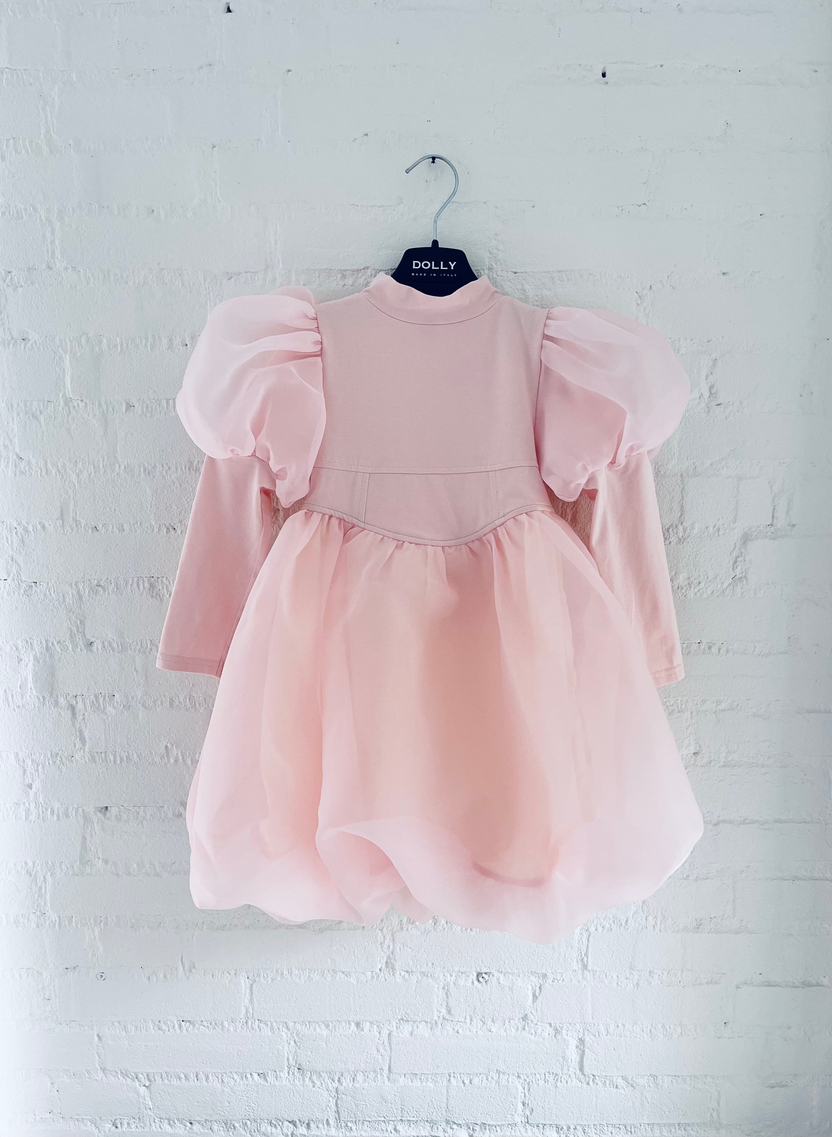 VESTIDO DE TUTU DE LEOTARD DE TERCIOPELO CON ESTRELLAS Y LUNA ⭐️ 🌙 TUL rosa ballet DOLLY®