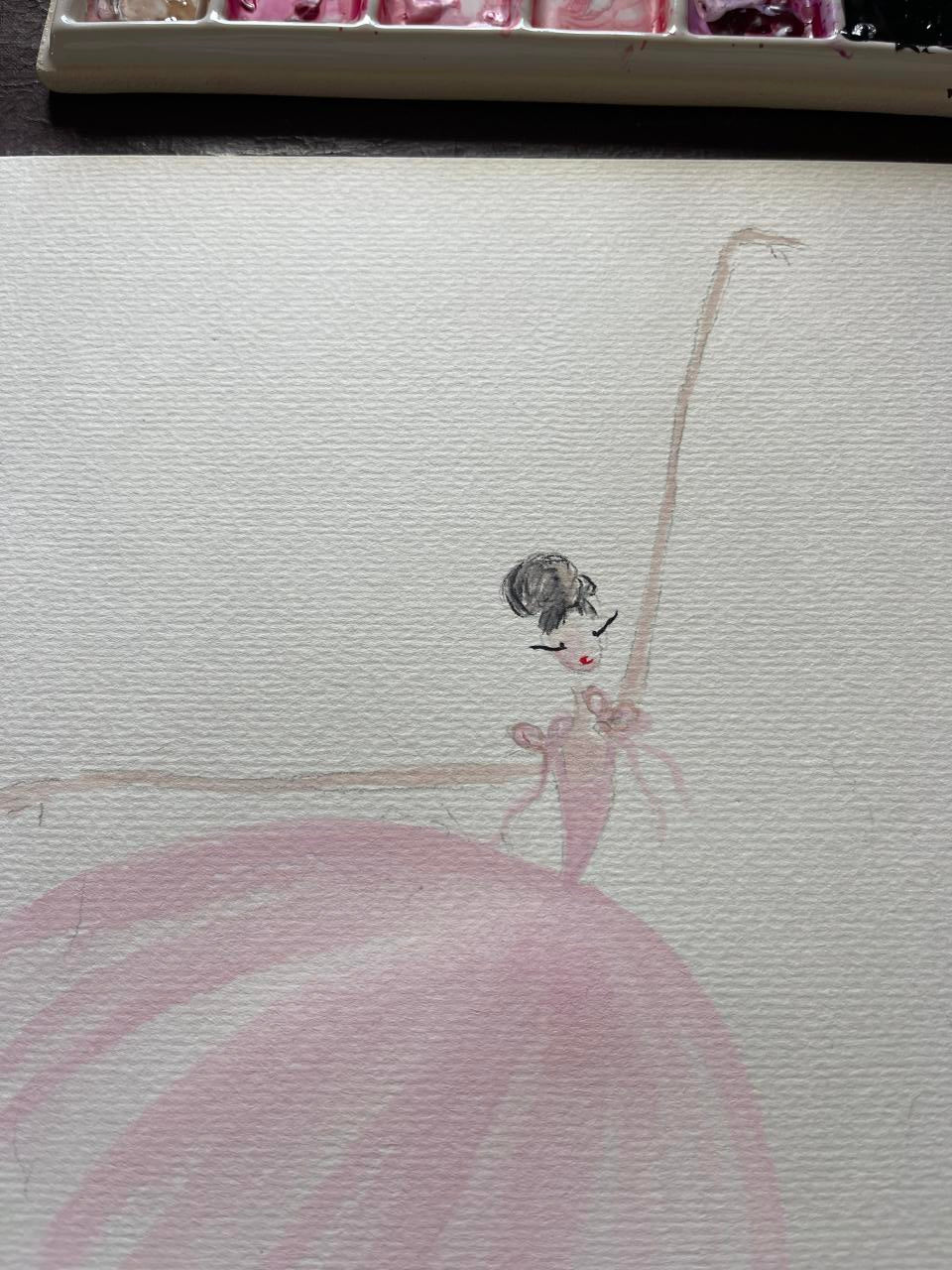 DOLLY Watercolor Potpourri Ballerina Kids Tee