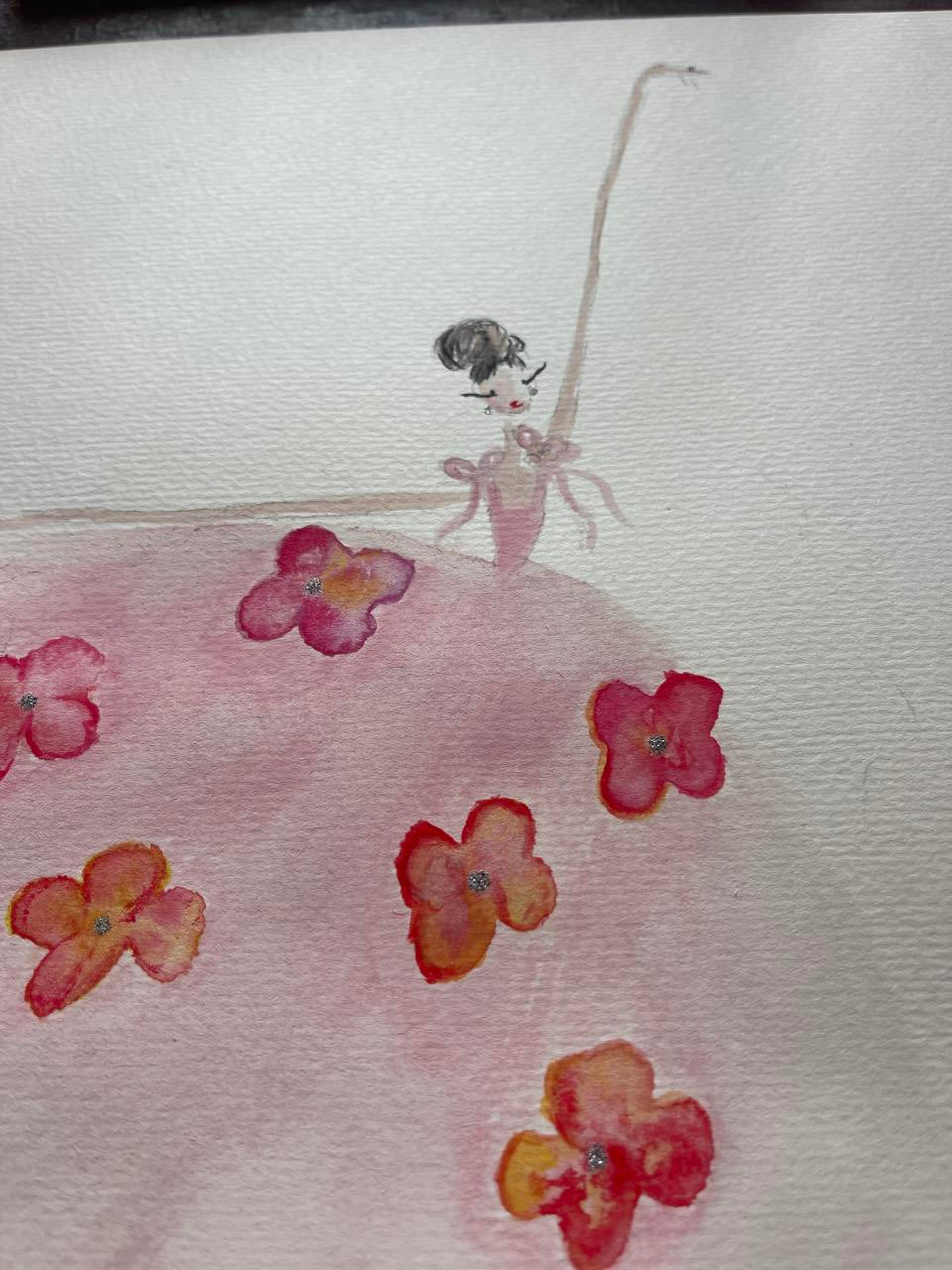 DOLLY Watercolor Potpourri Ballerina Kids Tee