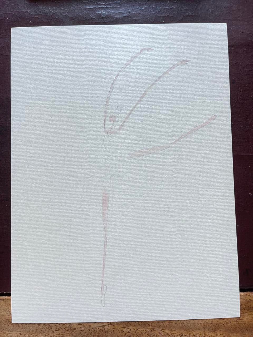 DOLLY Watercolor Pink Ballerina Kids Tee