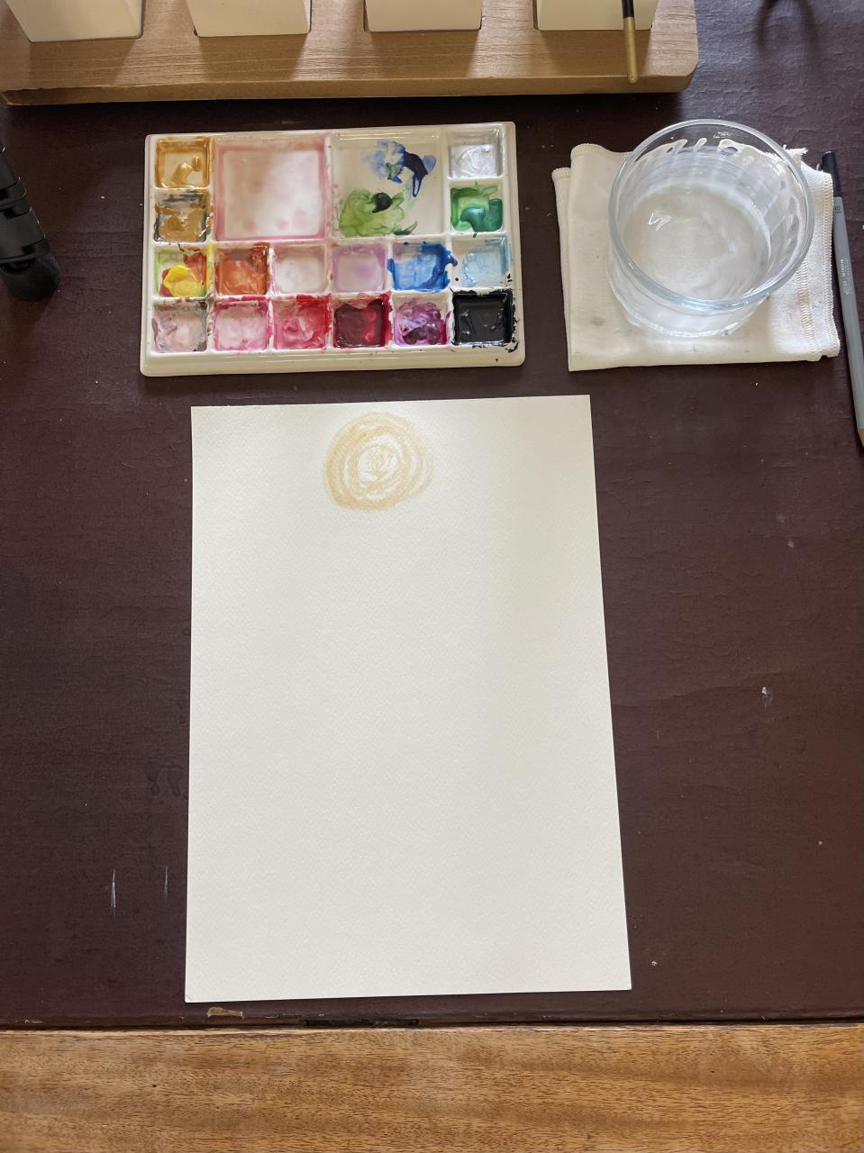 DOLLY Sunny Pink Tutu Dress Watercolor Art Print