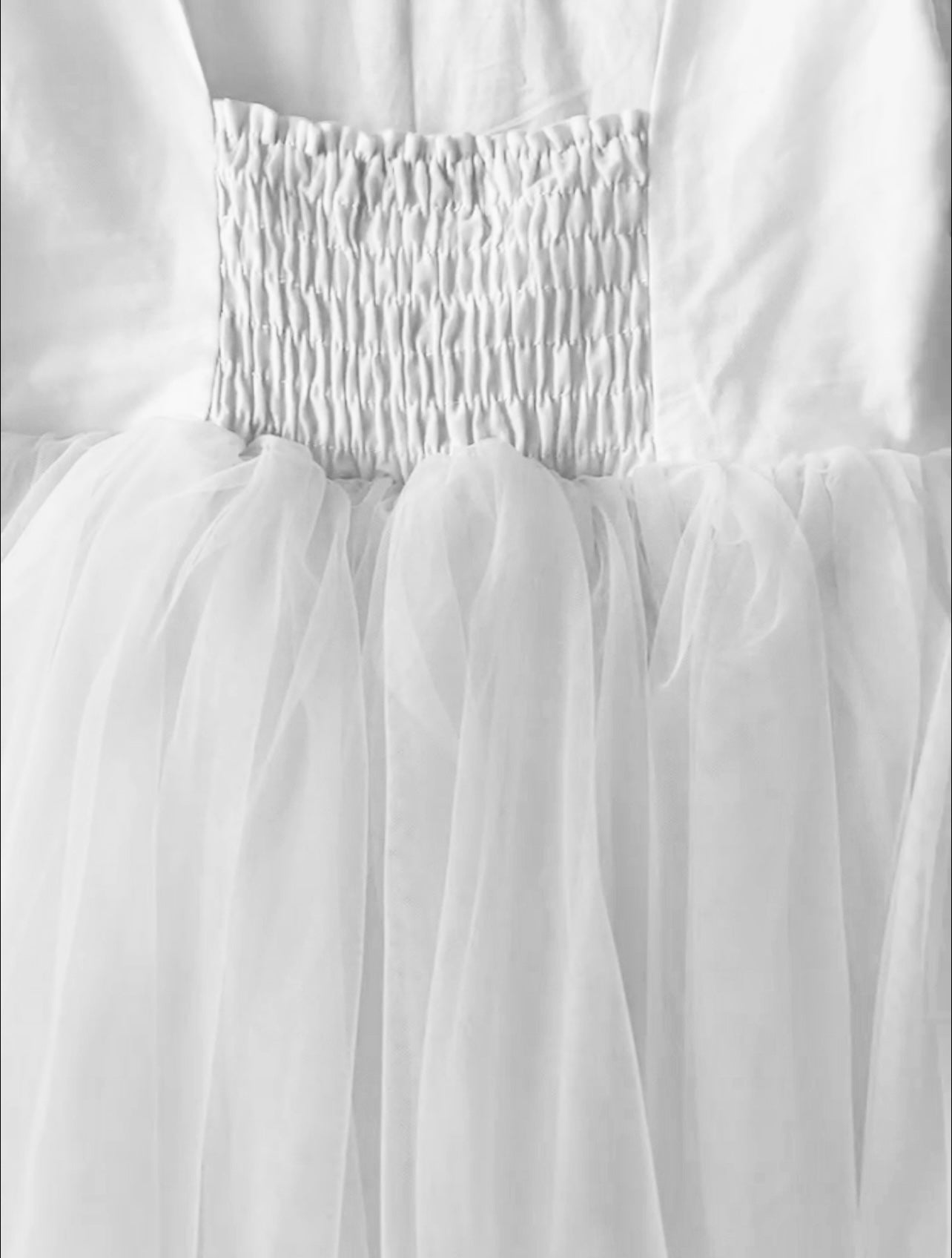 DOLLY by Le Petit Tom ® TULLE BABYDOLL DRESS white