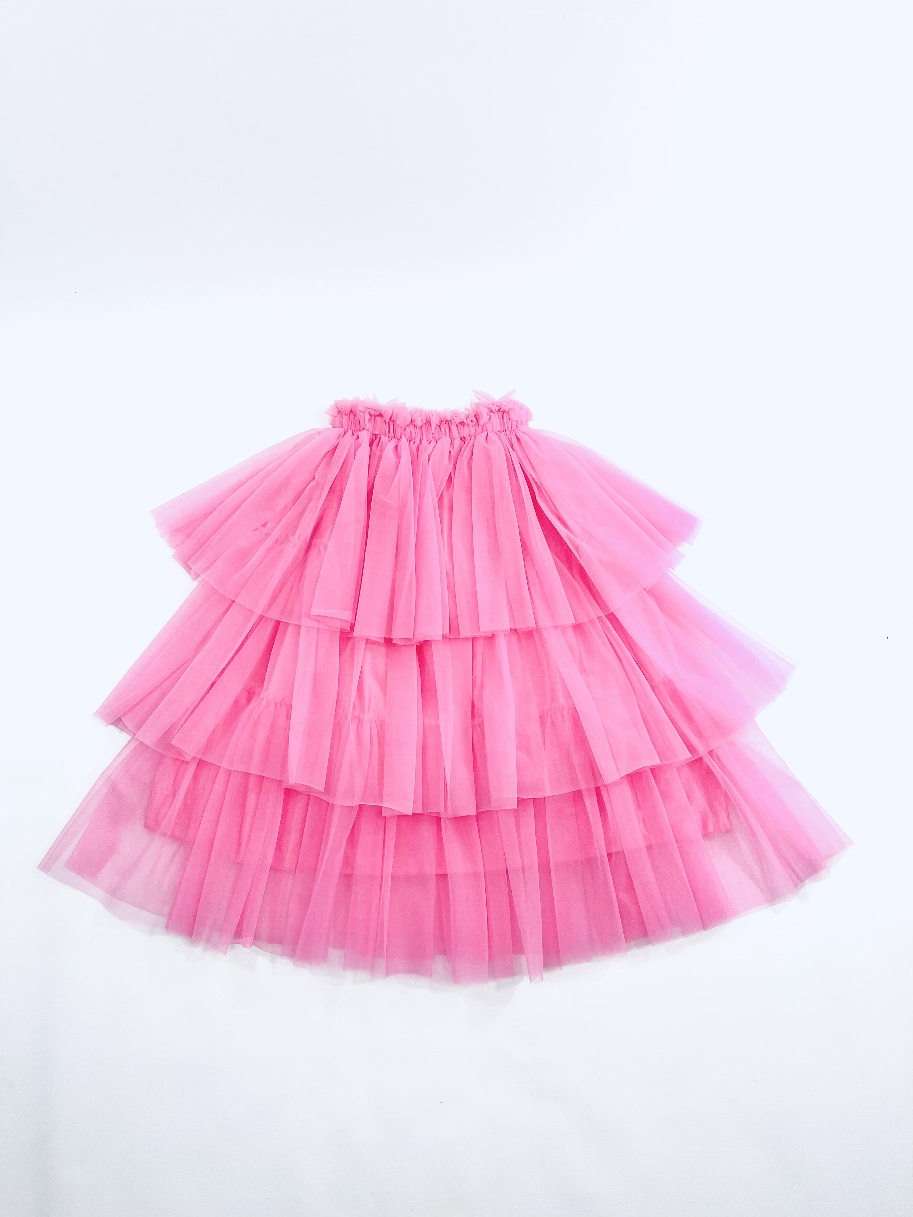 DOLLY PINK PLEASE! 'I BELIEVE IN PINK' MAXI DRESS Aurora Bubblegum pink