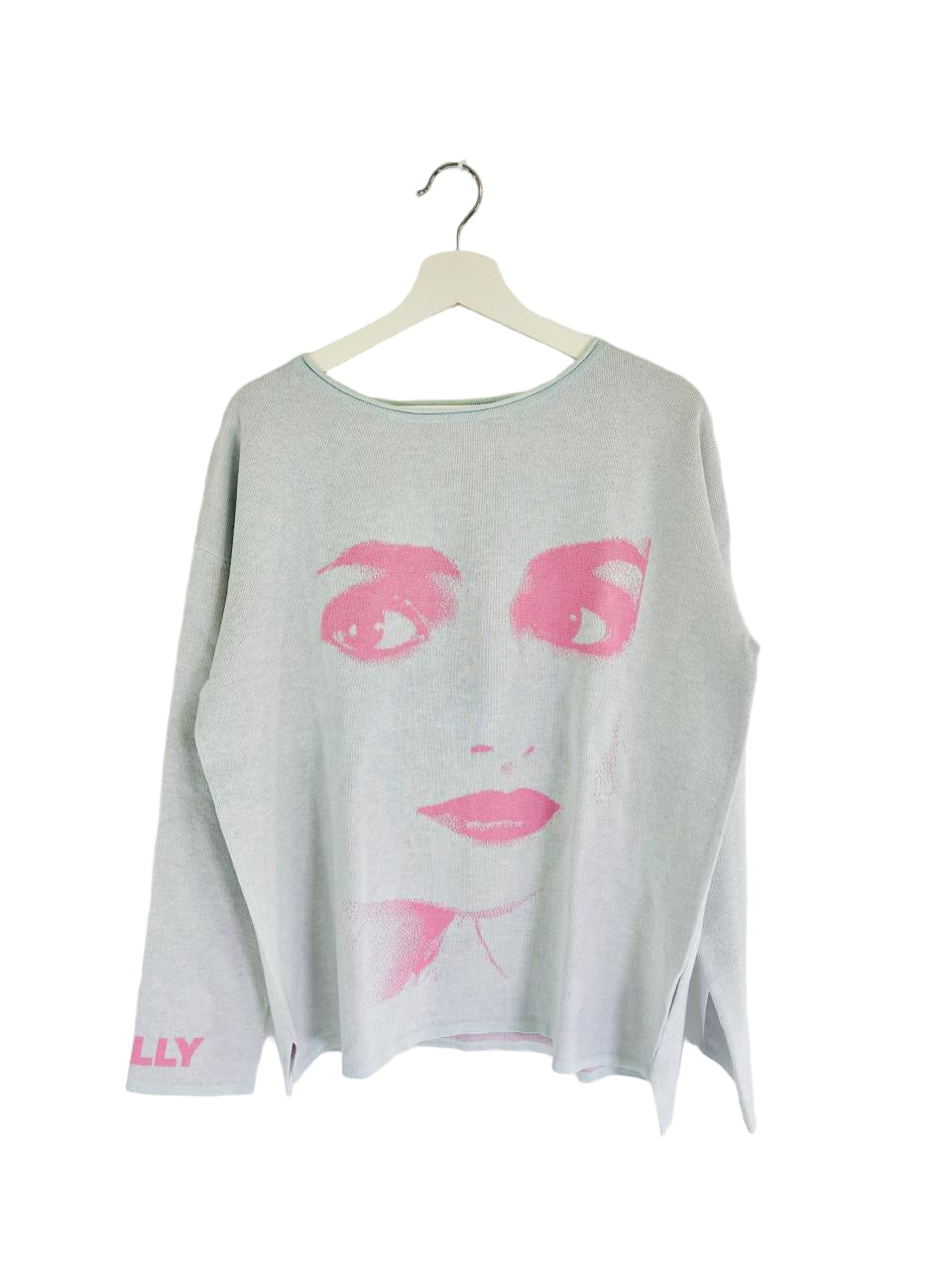 DOLLY Face Dorothy Powder Lightblue Bubblegum Pink Sweater