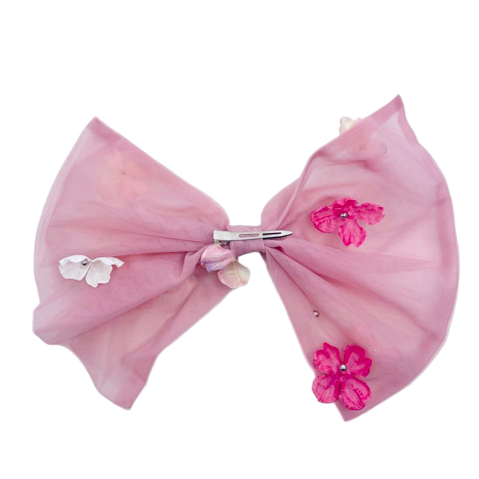DOLLY POTPOURRI BIG HAIR BOW mauve