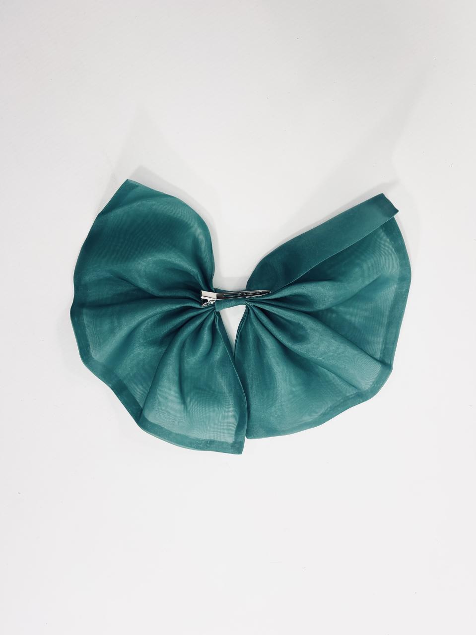 DOLLY BIG ORGANZA HAIR BOW green