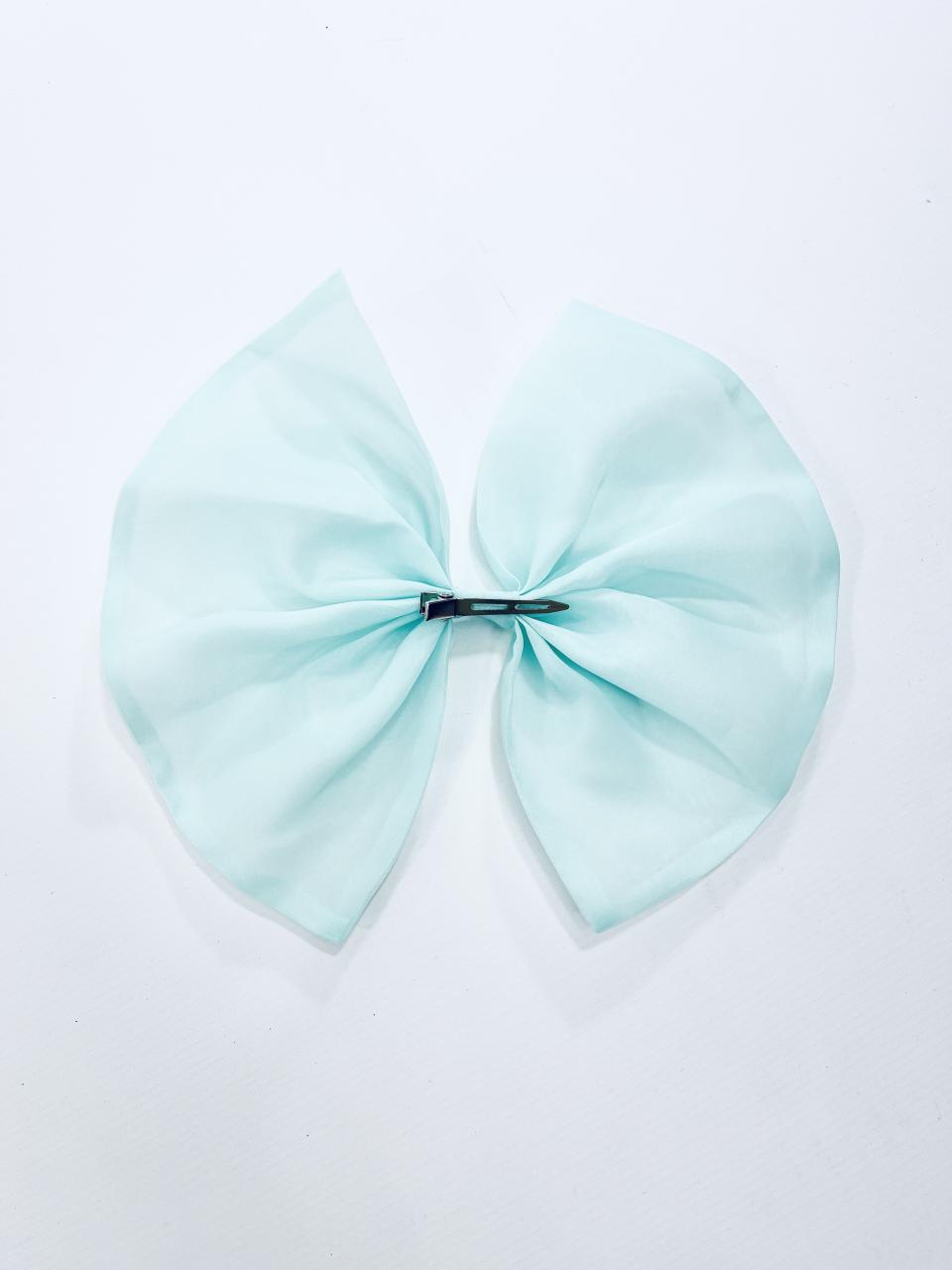DOLLY BIG ORGANZA HAIR BOW tiffany