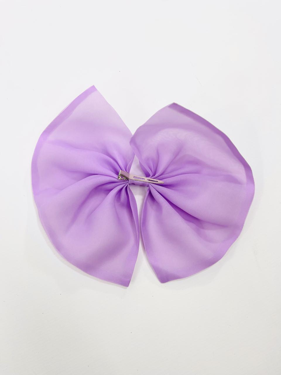 DOLLY BIG ORGANZA HAIR BOW lavender