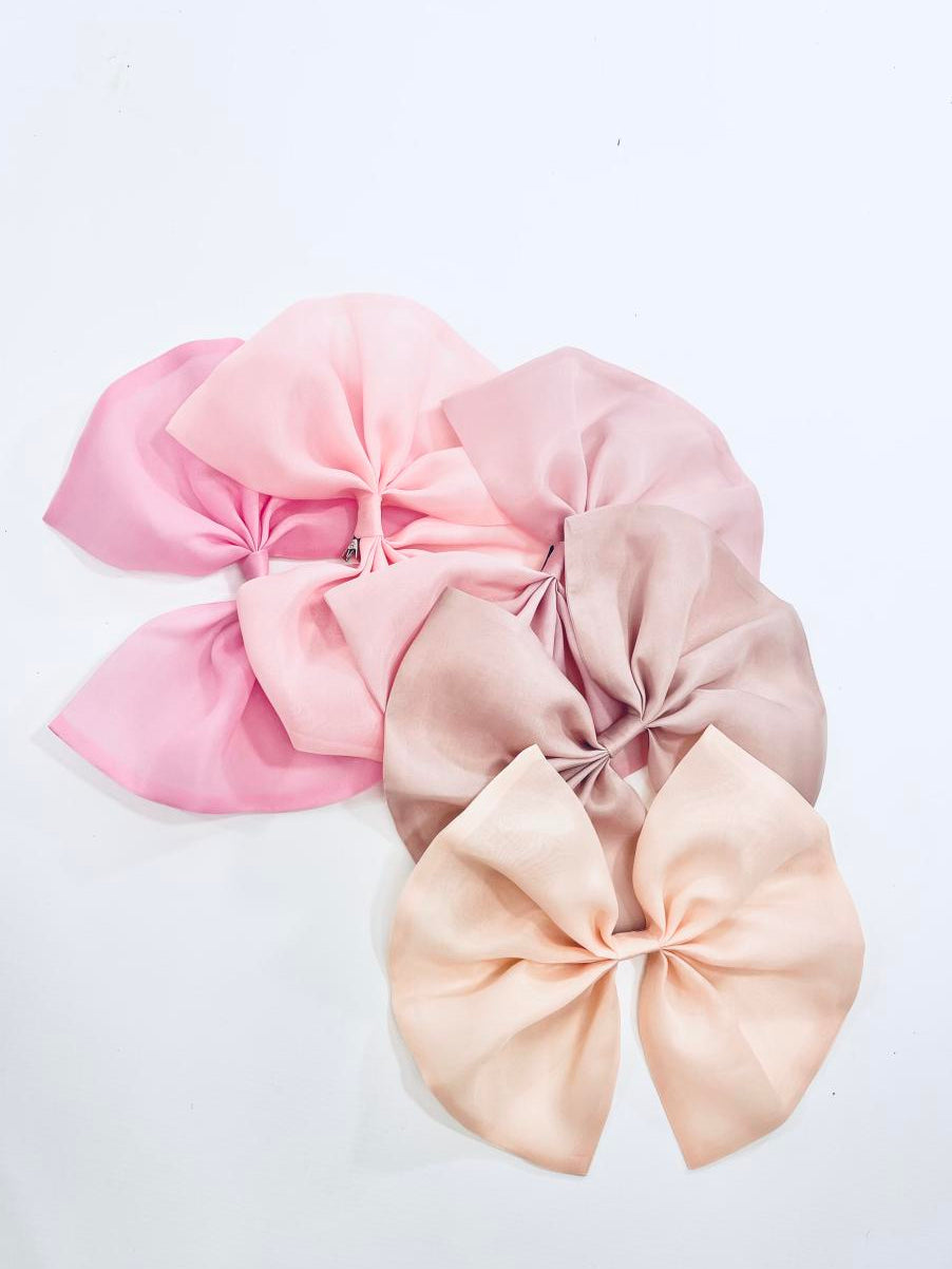 DOLLY BIG ORGANZA HAIR BOW ballet slipper pink