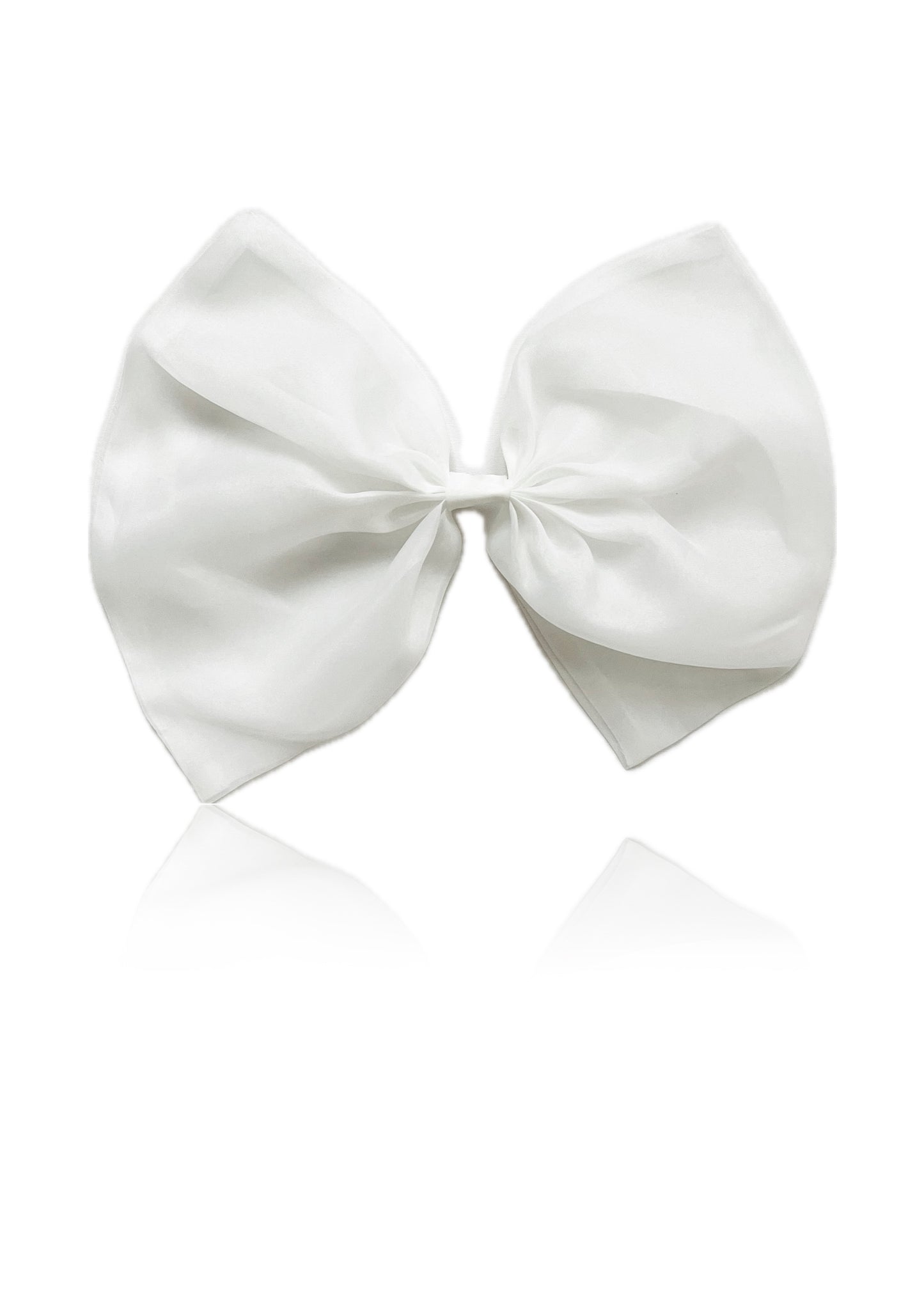 DOLLY WORLD BIG ORGANZA HAIR BOW white