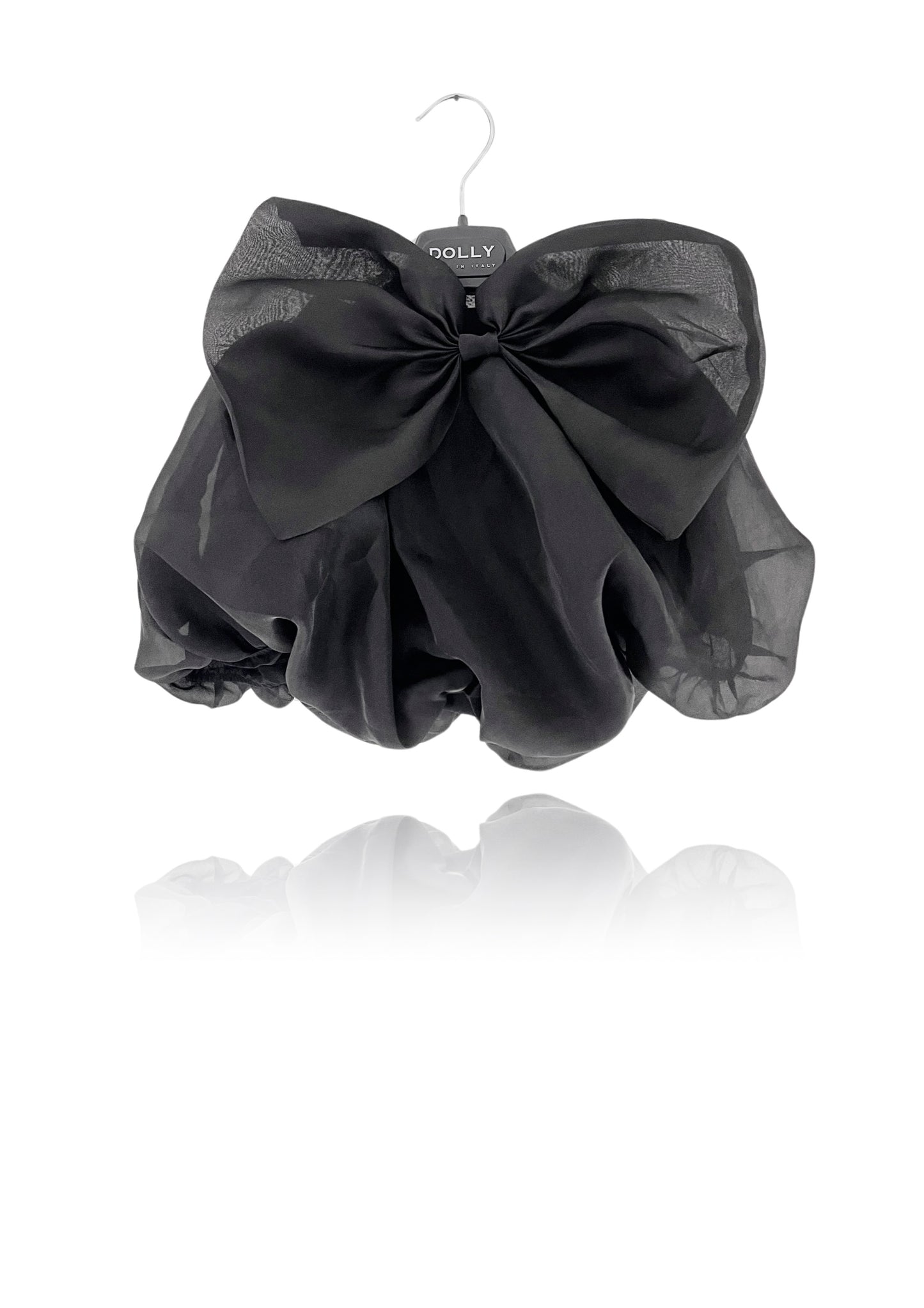 DOLLY WORLD BIG BOW PUFF BALLOON ORGANZA SKIRT black