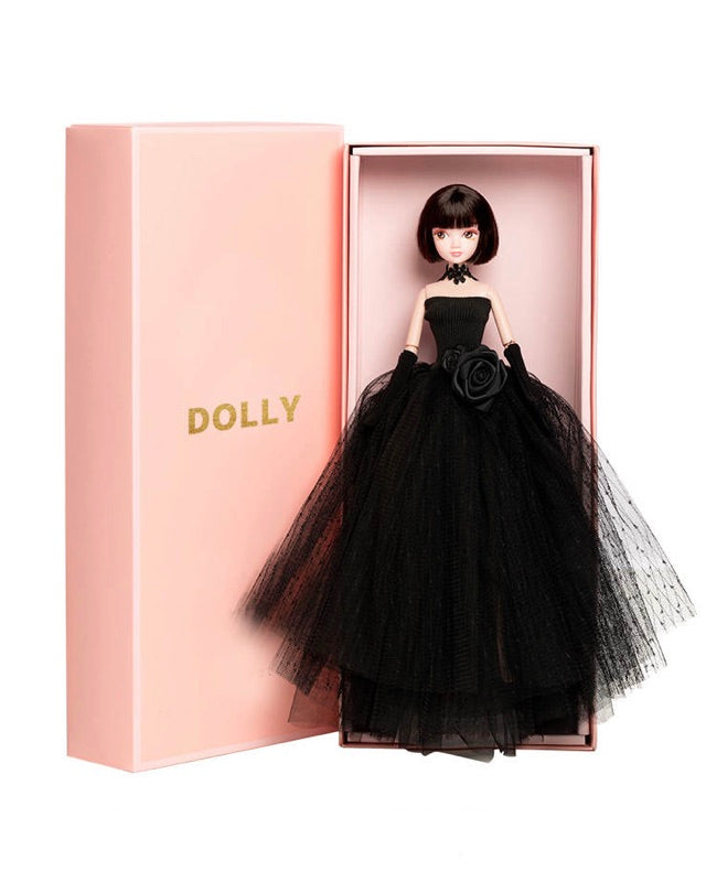 DOLLY® LITTLE BLACK DRESS DOLL WITH BLACK TUTU DRESS - Bjd 12 joints 12 inch 30 cm 1/6 scale fashion doll