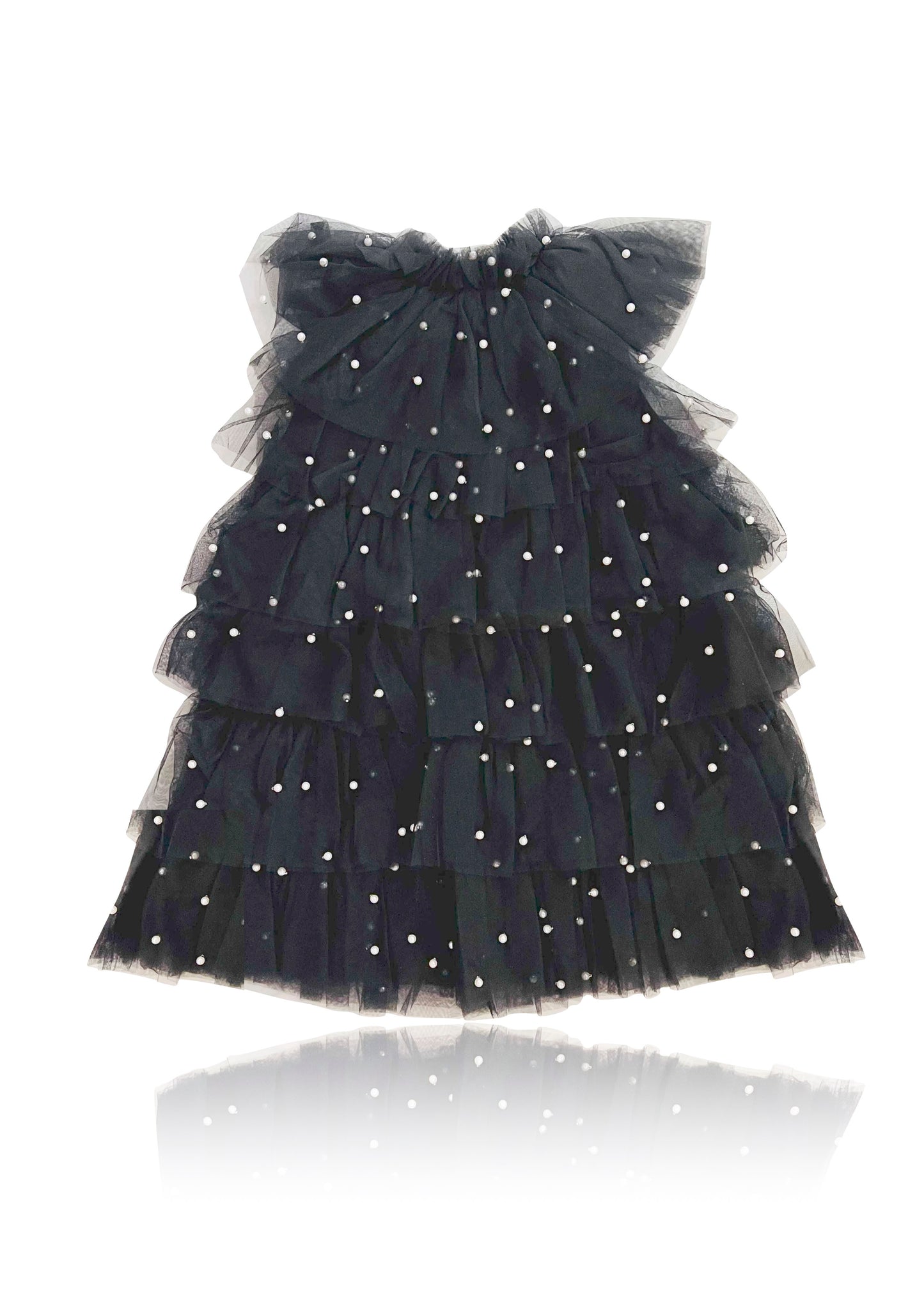 DOLLY® PEARL TUTULLY TIERED TULLE TUTU DRESS black  ⚪