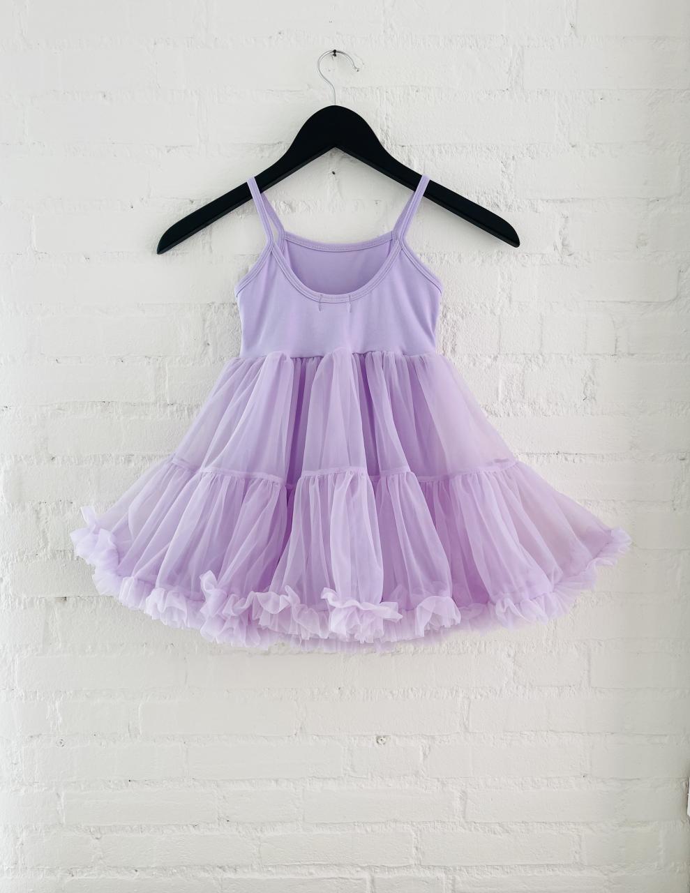 DOLLY PETTI SPAGHETTI PETTISKIRT TUTU DRESS lavender