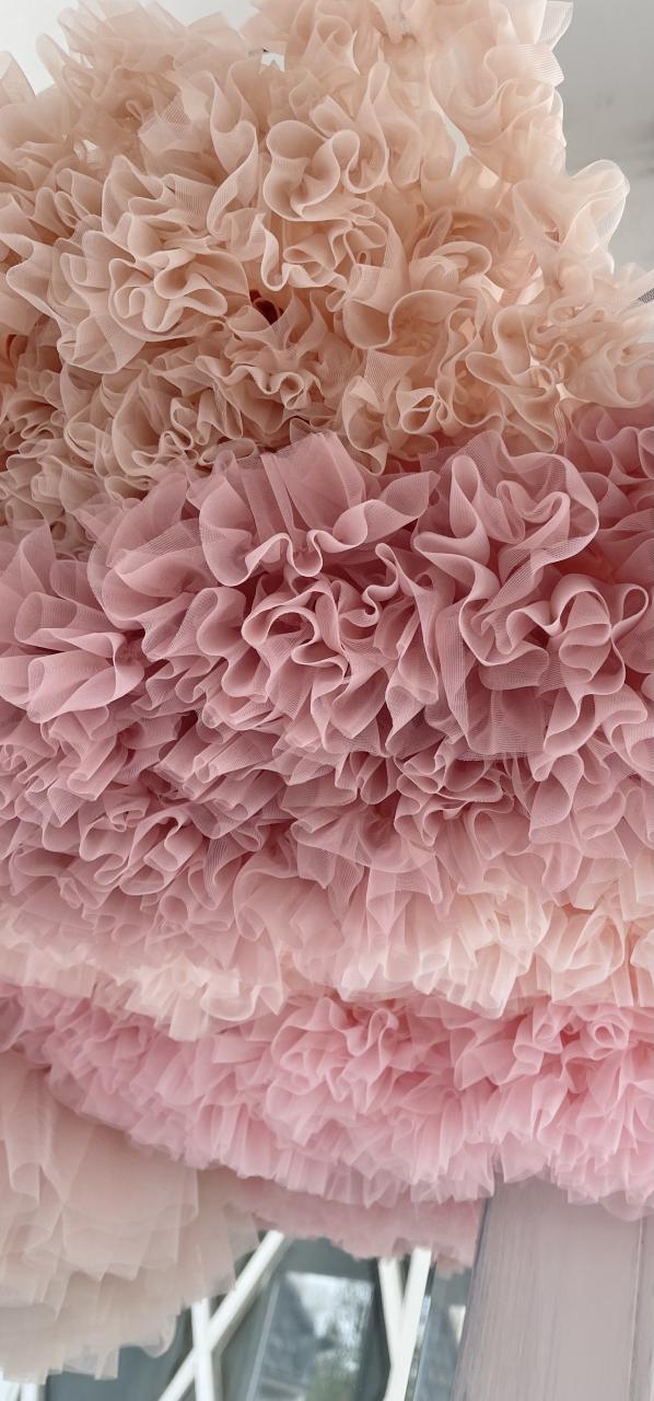 DOLLY PETTI SPAGHETTI PETTISKIRT TUTU DRESS cream