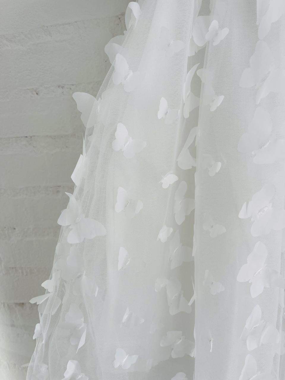 DOLLY ALLOVER BUTTERFLIES FAIRY TUTU DRESS white